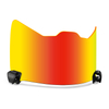 Revo Red Anti-Glare Impact-Resistant American Football Visor