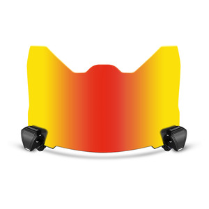 Revo Red Polycarbonate High-Impact Football Helmet Visor