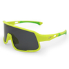Lightweight Yellow Frame Sports Sunglasses with Black Lens