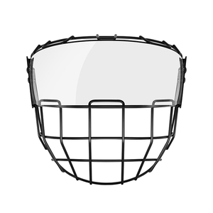 Full Face Protection Anti-Fog Hockey Visor & Steel Cage
