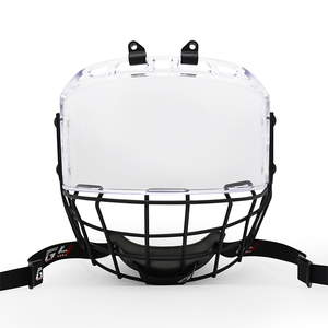 Clear Shield & Steel Protection Anti-Fog Hockey Face Cage