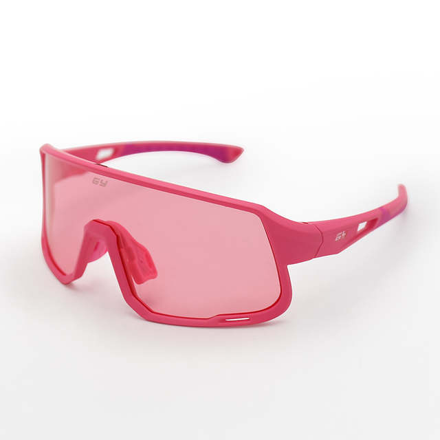 Fashionable Pink Sports Glasses for Cycling and Running