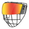 Full Face Revo Red Anti-Fog Hockey Visor Steel Cage Combo