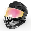 High-Clarity Anti-Fog Revo Red Ice Hockey Cage Visor Combo
