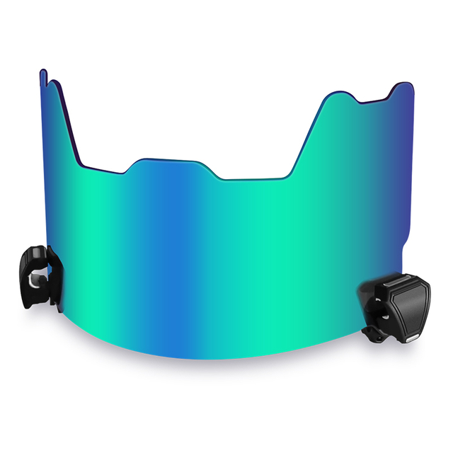 Revo green American football helmet visor