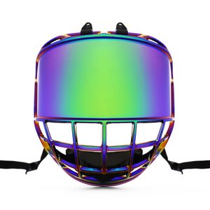 Revo Green Polycarbonate Ice Hockey Cage with Anti-Fog Lens