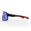 UV Protection Black Frame Revo Blue Lens Sports Glasses