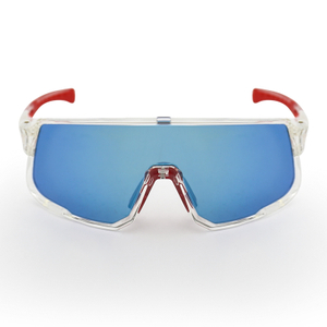 UV Protection Clear Frame Revo Ice Blue Lens Sports Glasses