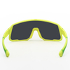 Lightweight Yellow Frame Sports Sunglasses with Black Lens