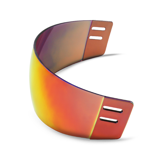 Wide-View Revo Red Anti-Fog Anti-Scratch Ice Hockey Visor