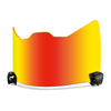 Revo Red Anti-Glare Impact-Resistant American Football Visor