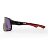 Stylish UV400 Revo Purple Lens Black Frame Sports Glasses