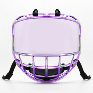 Lightweight Revo Purple Ice Hockey Cage with Anti-Fog Lens
