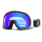 Shiny Painted Frame with Double Lens Design Ski Goggles