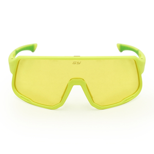 High-Contrast Yellow Sports Glasses for Cycling and Running