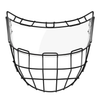 Full Face Protection Anti-Fog Hockey Visor & Steel Cage