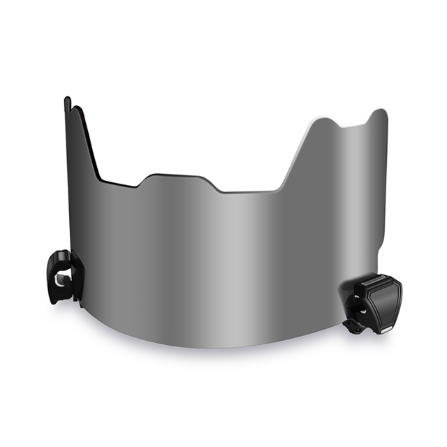 Impact Resistant Mirror Silver Anti-Glare Football Visor