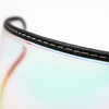 Leather Stitched Frame Anti-Glare Clear Revo Red Pilot Visor