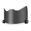 Polycarbonate Glare Reduction Black Football Helmet Visor