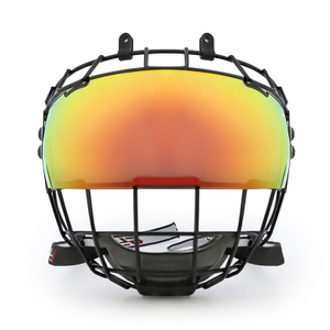 Revo Red Anti-Fog Full Face Youth Hockey Visor Steel Cage