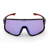 Stylish UV400 Revo Purple Lens Black Frame Sports Glasses