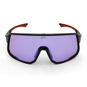 Stylish UV400 Revo Purple Lens Black Frame Sports Glasses