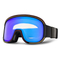 Single Color Frame with Double Lens Design Ski Goggles