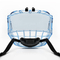 Ice Blue Senior Hockey Helmet with Integrated One-Piece Lens