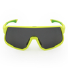 Lightweight Yellow Frame Sports Sunglasses with Black Lens