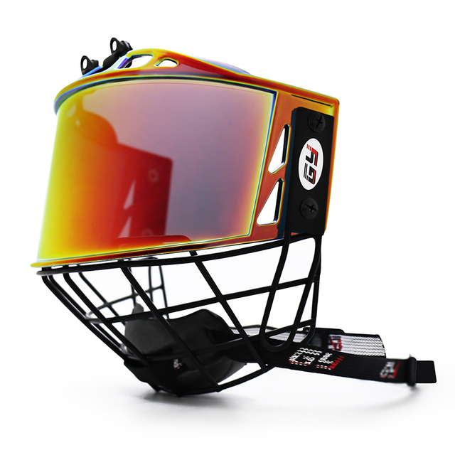 High-Impact Revo Red Anti-Fog Full Face Ice Hockey Cage