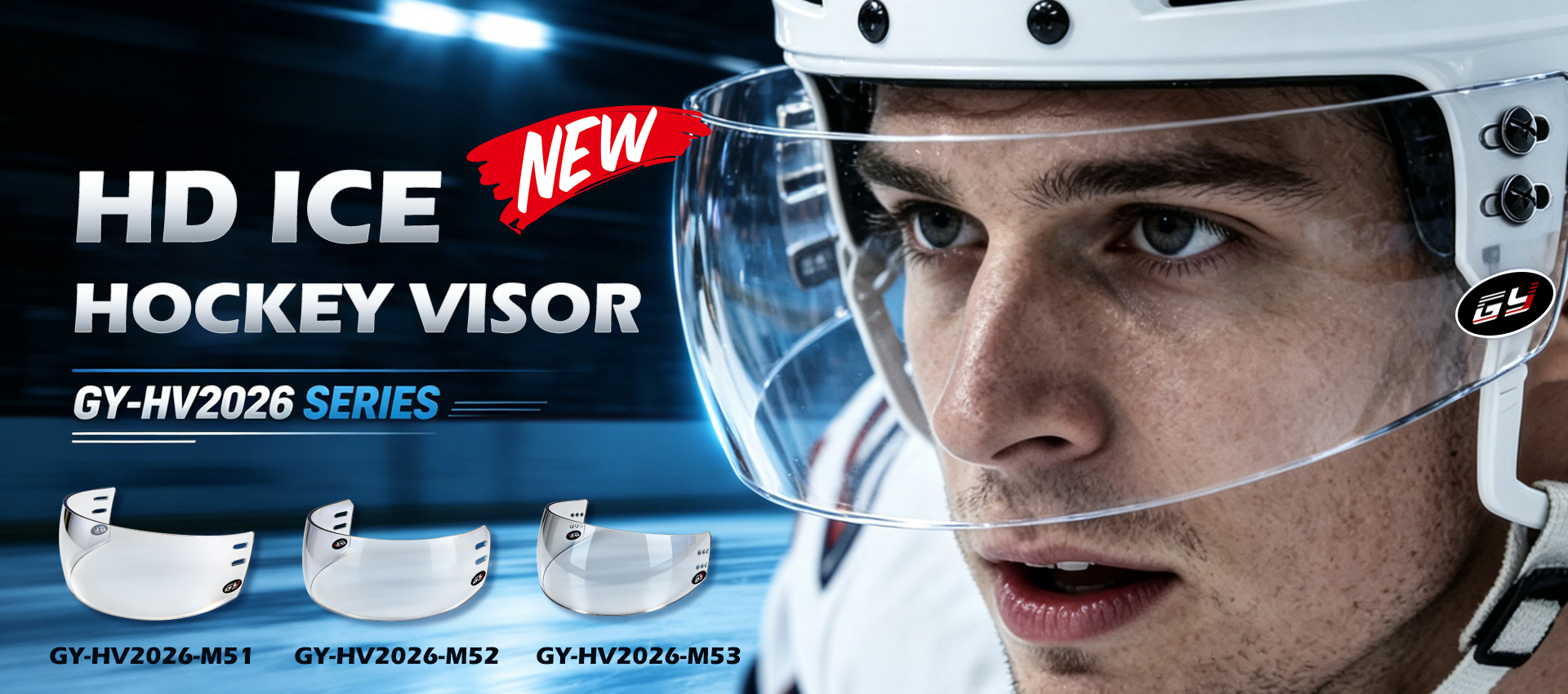GY High-definition Ice Hockey Visor