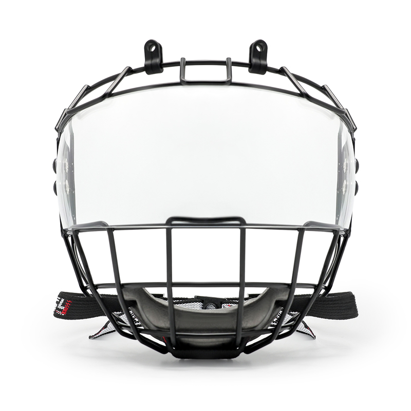 Polycarbonate ice hockey hybrid cage .mp4